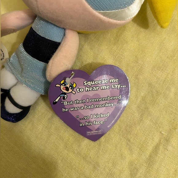 Vtg Powerpuff Girls BUBBLES PLUSH  NWT - Picture 3 of 4